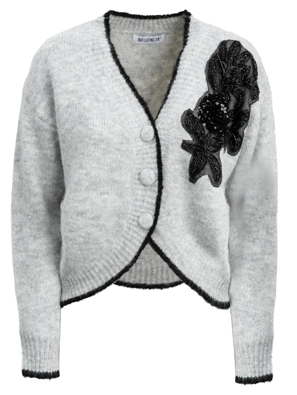 Cardigan con Applicazione