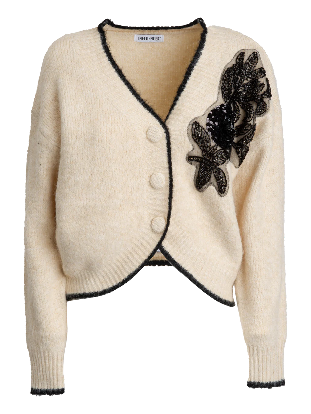Cardigan con Applicazione