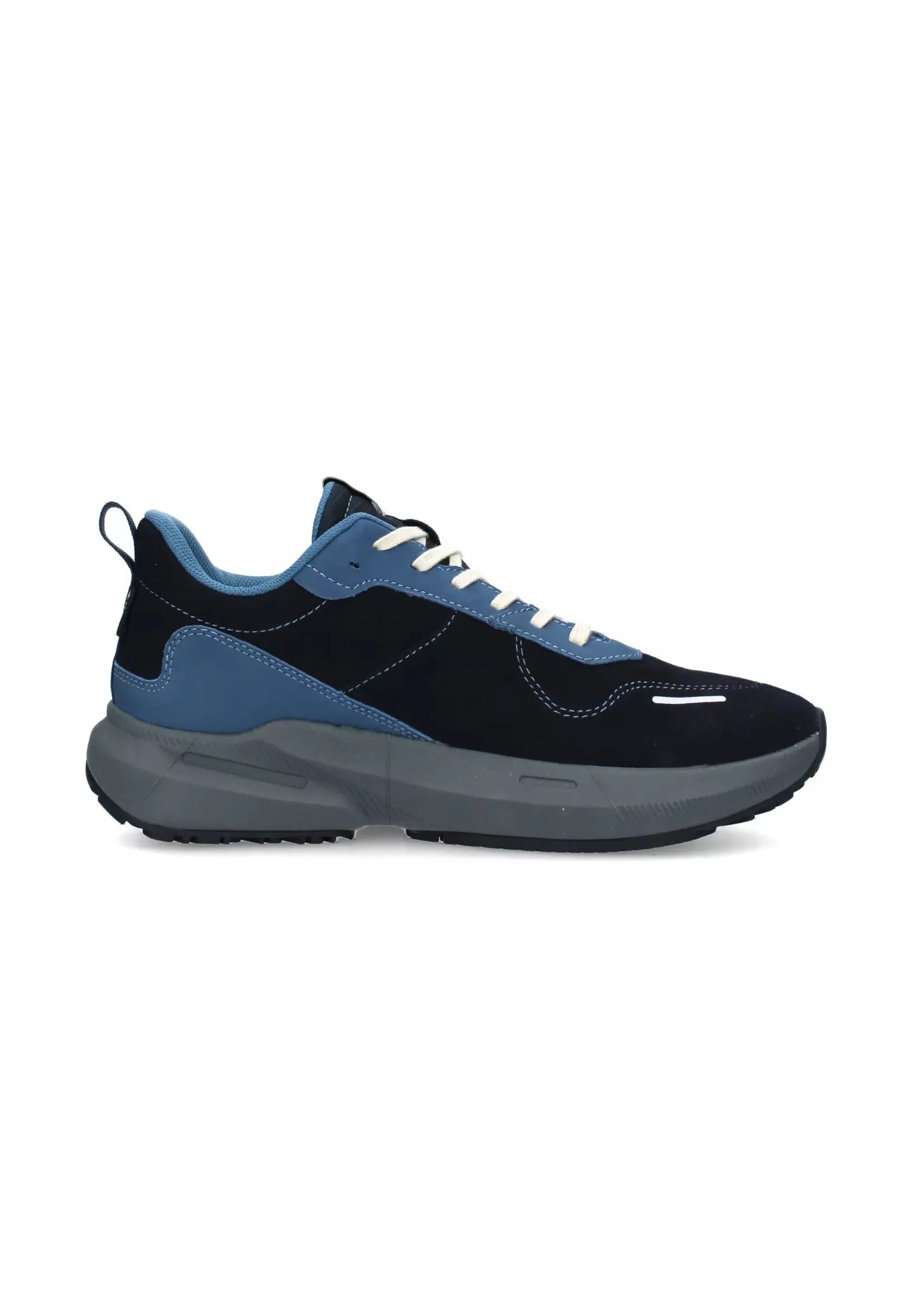Sneakers basse - blu scamosciata