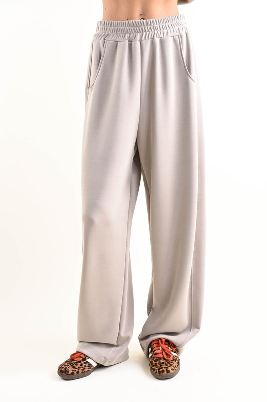 PANTALONI MORBIDI A PALAZZO SPORT