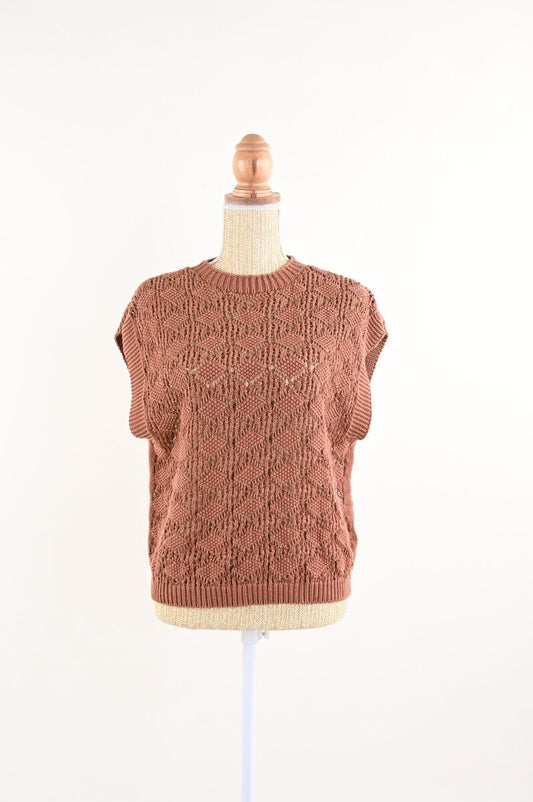 GILET IN MAGLIA LAVORATA