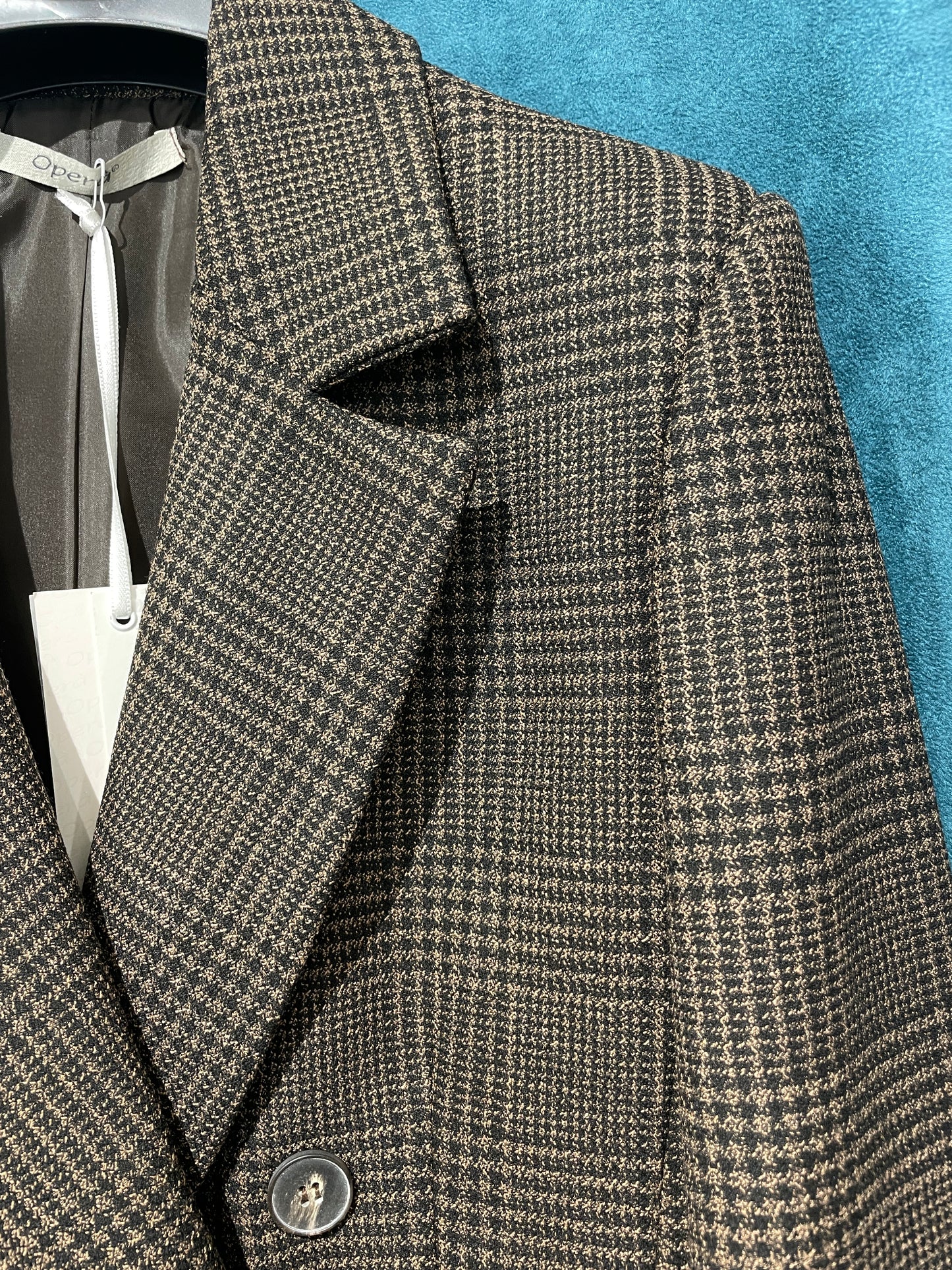 Completo a Quadri Donna con Colletto in Eco-Pelliccia