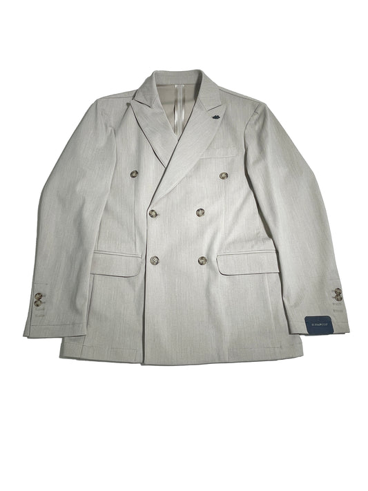 Giacca doppiopetto in tessuto strutturato