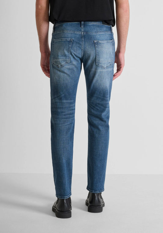 JEANS COMFORT TAPERED FIT "KURT" IN DENIM MALAGA BLUE