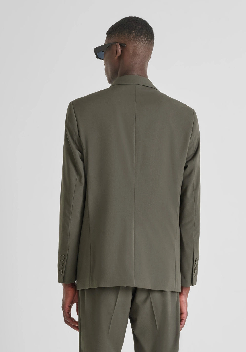 GIACCA DOPPIOPETTO REGULAR FIT "ALAN" IN VISCOSA ELASTICA