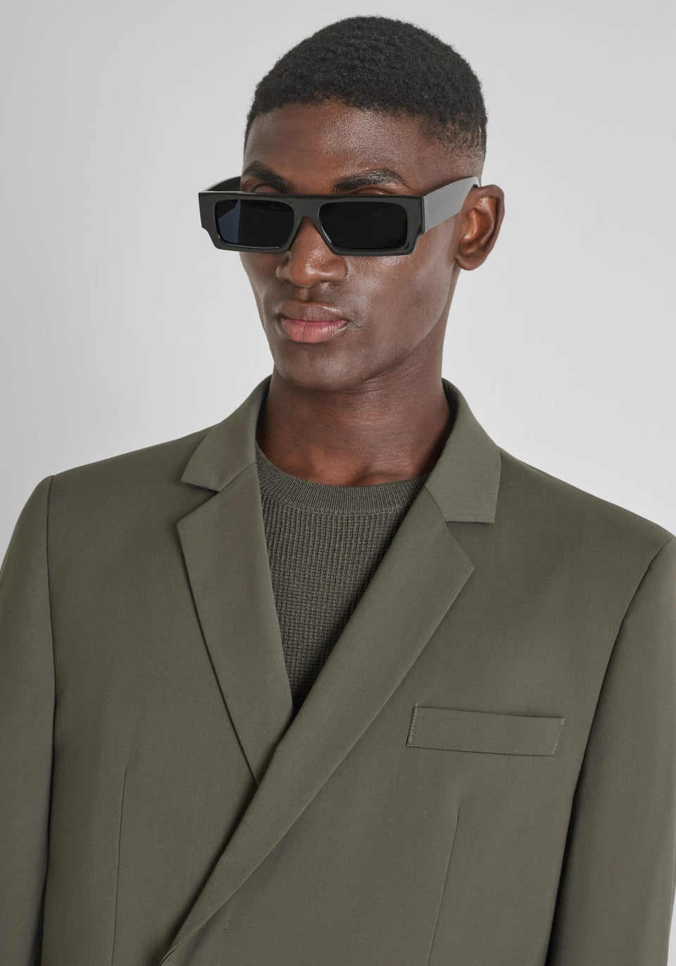 GIACCA DOPPIOPETTO REGULAR FIT "ALAN" IN VISCOSA ELASTICA