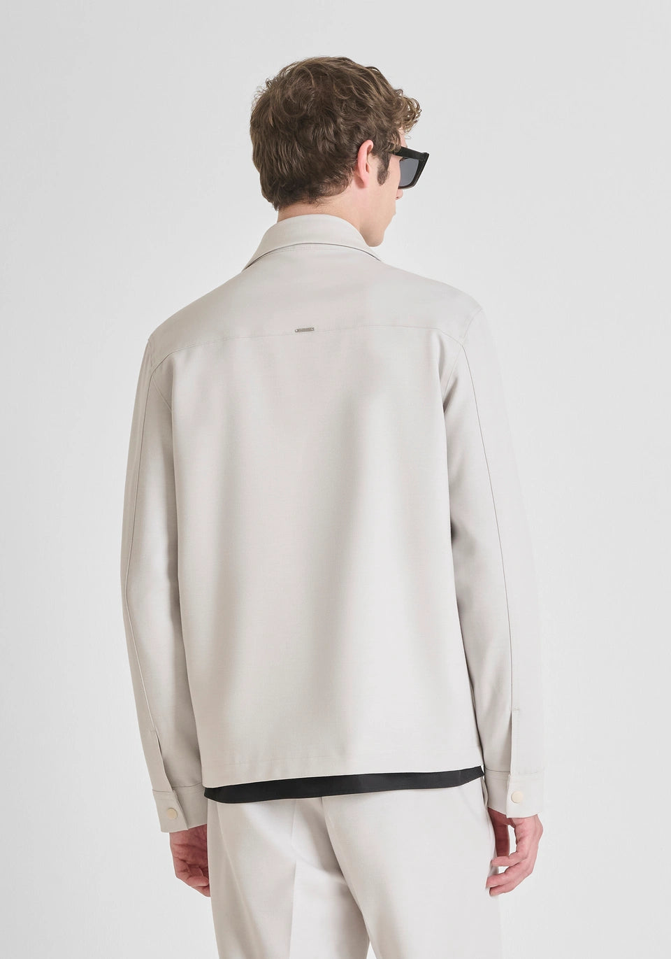 CAMICIA REGULAR FIT IN MISTO LANA