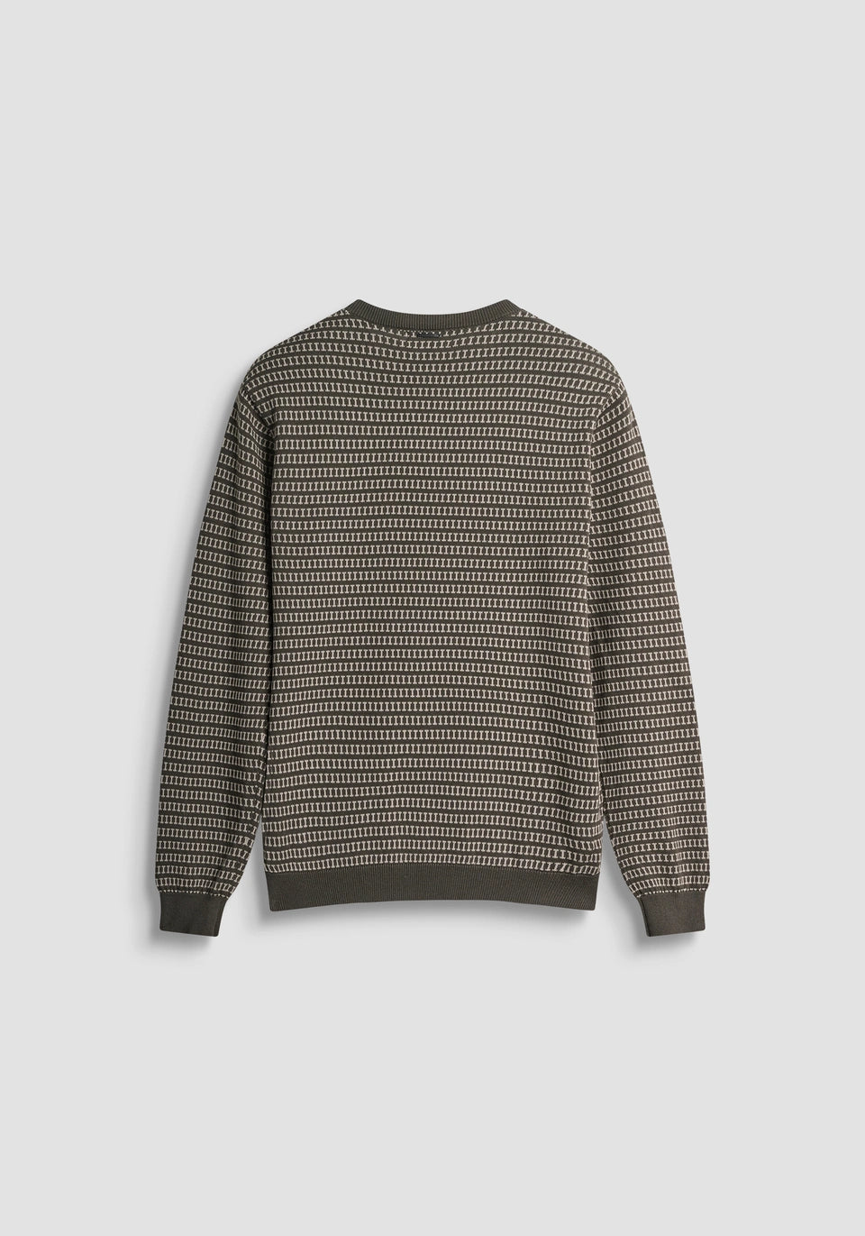 MAGLIA REGULAR FIT IN COTONE CON MOTIVO GEOMETRICO