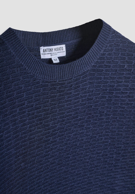 MAGLIA REGULAR FIT IN MISTO LANA MERINO