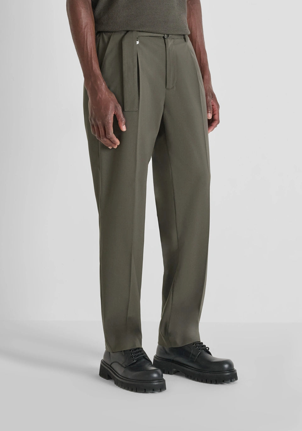 PANTALONI RELAXED FIT "ALAN" IN MISTO VISCOSA ELASTICA