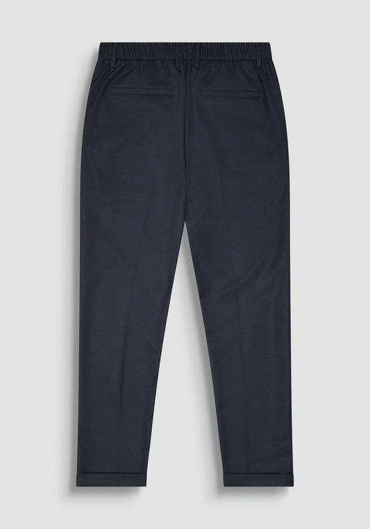 PANTALONI SLIM FIT ANKLE LENGHT "RAD" IN TWILL MISTO VISCOSA ELASTICA
