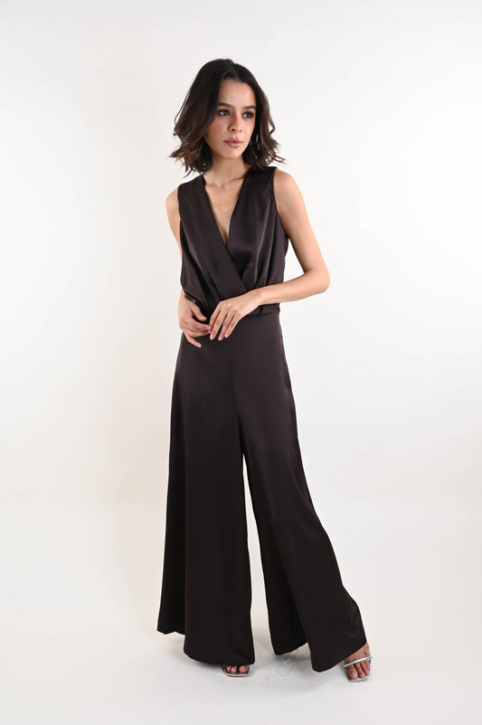 TUTA DONNA CON SCOLLO INCROCIATO