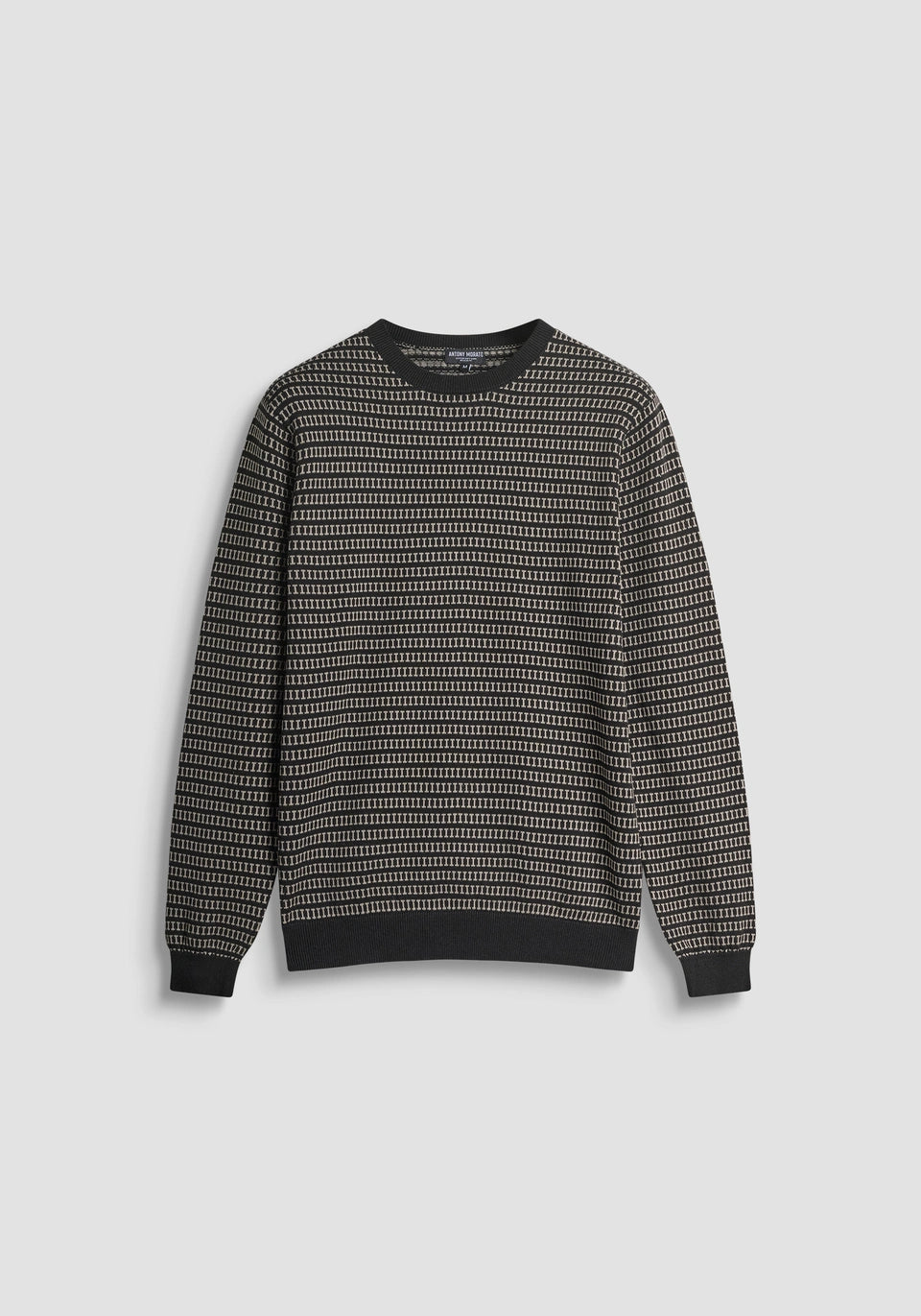 MAGLIA REGULAR FIT IN COTONE CON MOTIVO GEOMETRICO