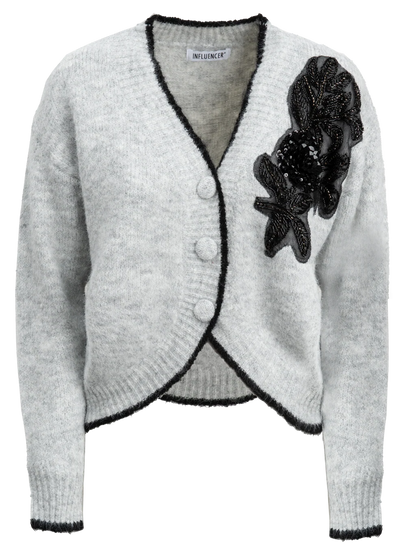 Cardigan con Applicazione