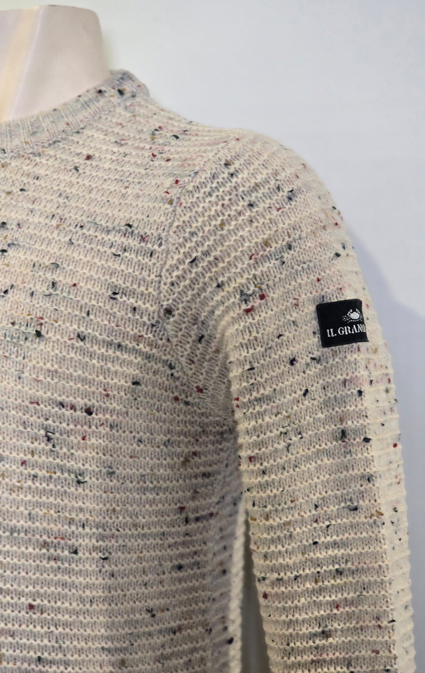 Girocollo in filato mélange