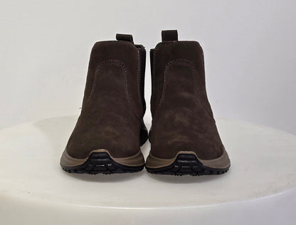 stivaletto scamosciato marrone