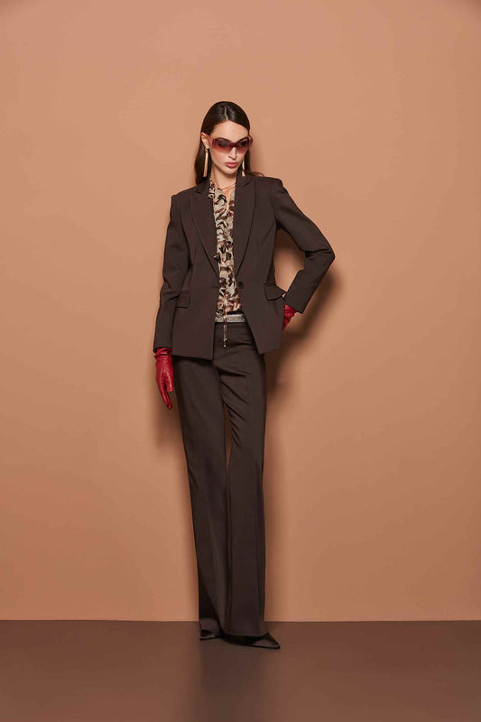 Completo Donna Giacca e Pantalone Cioccolato