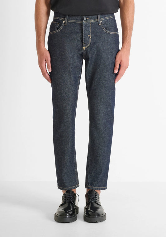 JEANS SLIM FIT "ARGON" LUNGHEZZA ALLA CAVIGLIA IN DENIM BLU PROFONDO