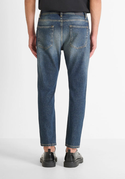 JEANS SLIM FIT "ARGON" LUNGHEZZA ALLA CAVIGLIA LAVAGGIO SFUMATO