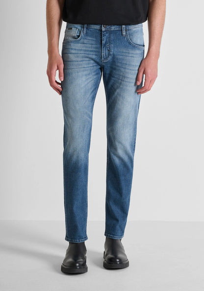 JEANS COMFORT TAPERED FIT "KURT" IN DENIM MALAGA BLUE