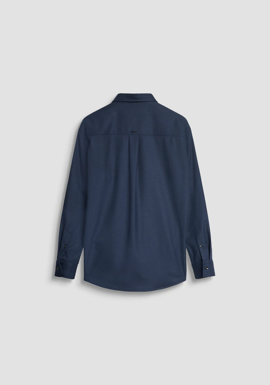 CAMICIA RELAXED FIT IN MISTO VISCOSA TOCCO CALDO
