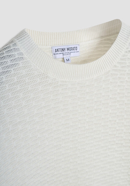 MAGLIA REGULAR FIT IN MISTO LANA MERINO