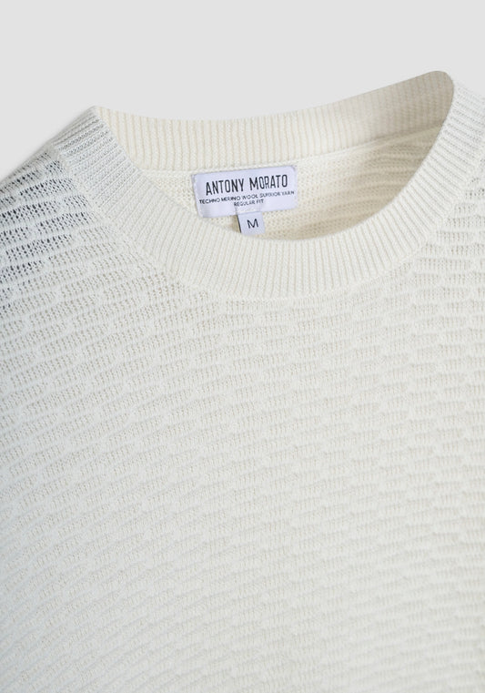MAGLIA REGULAR FIT IN MISTO LANA MERINO