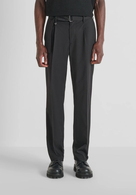 PANTALONI RELAXED FIT "ALAN" IN MISTO VISCOSA ELASTICA