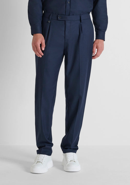 PANTALONI REGULAR FIT "DUKE" GAMBA DRITTA IN TESSUTO CALDO