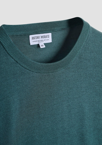 MAGLIA REGULAR FIT IN MISTO LANA