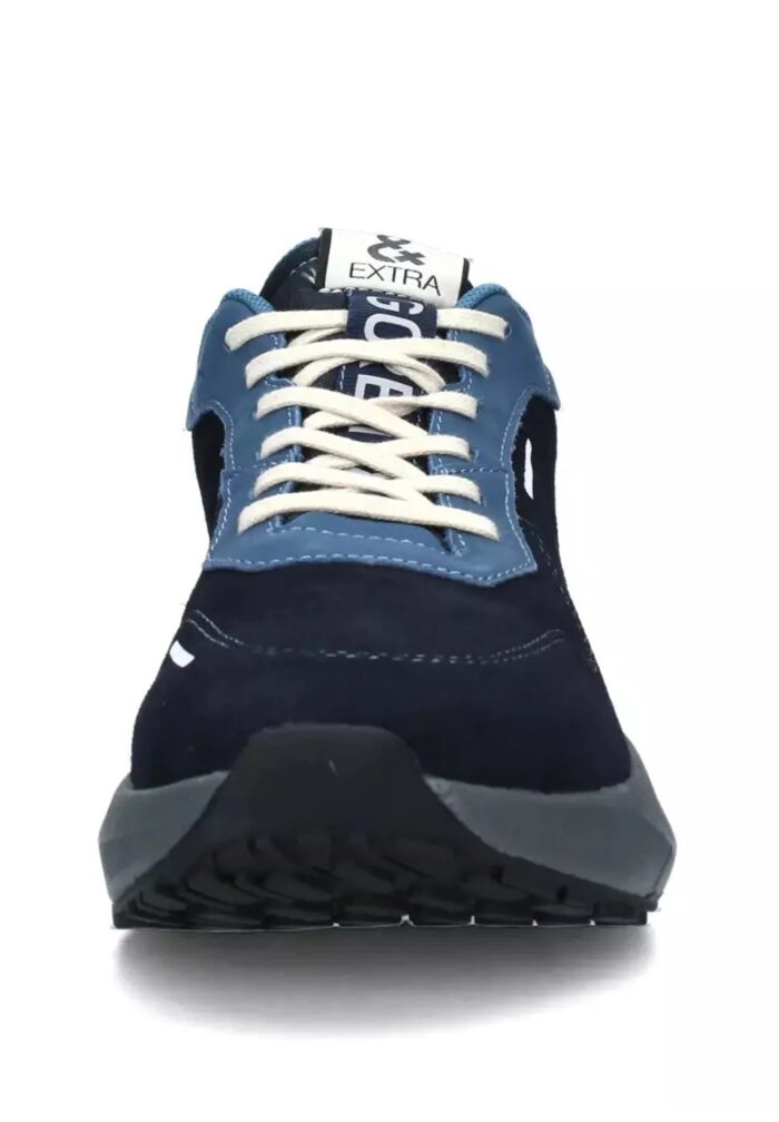 Sneakers basse - blu scamosciata - immagine 2